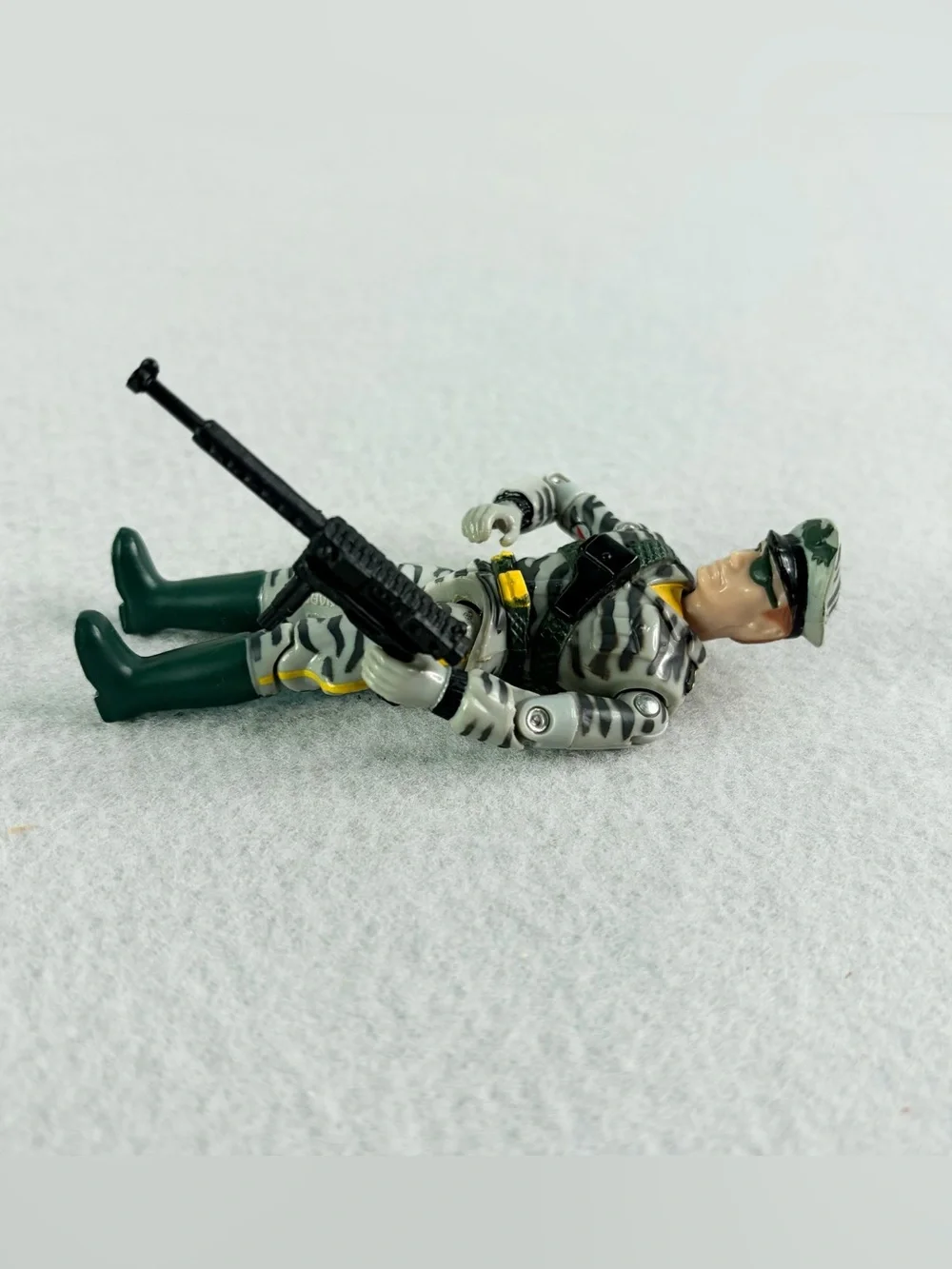 Vintage Lanard The Corps Action Figure 1988 Great Camo Captain With Weapon